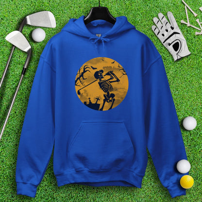 Moonlight Skeleton Golfer Hoodie - TeeHee Golf Gear