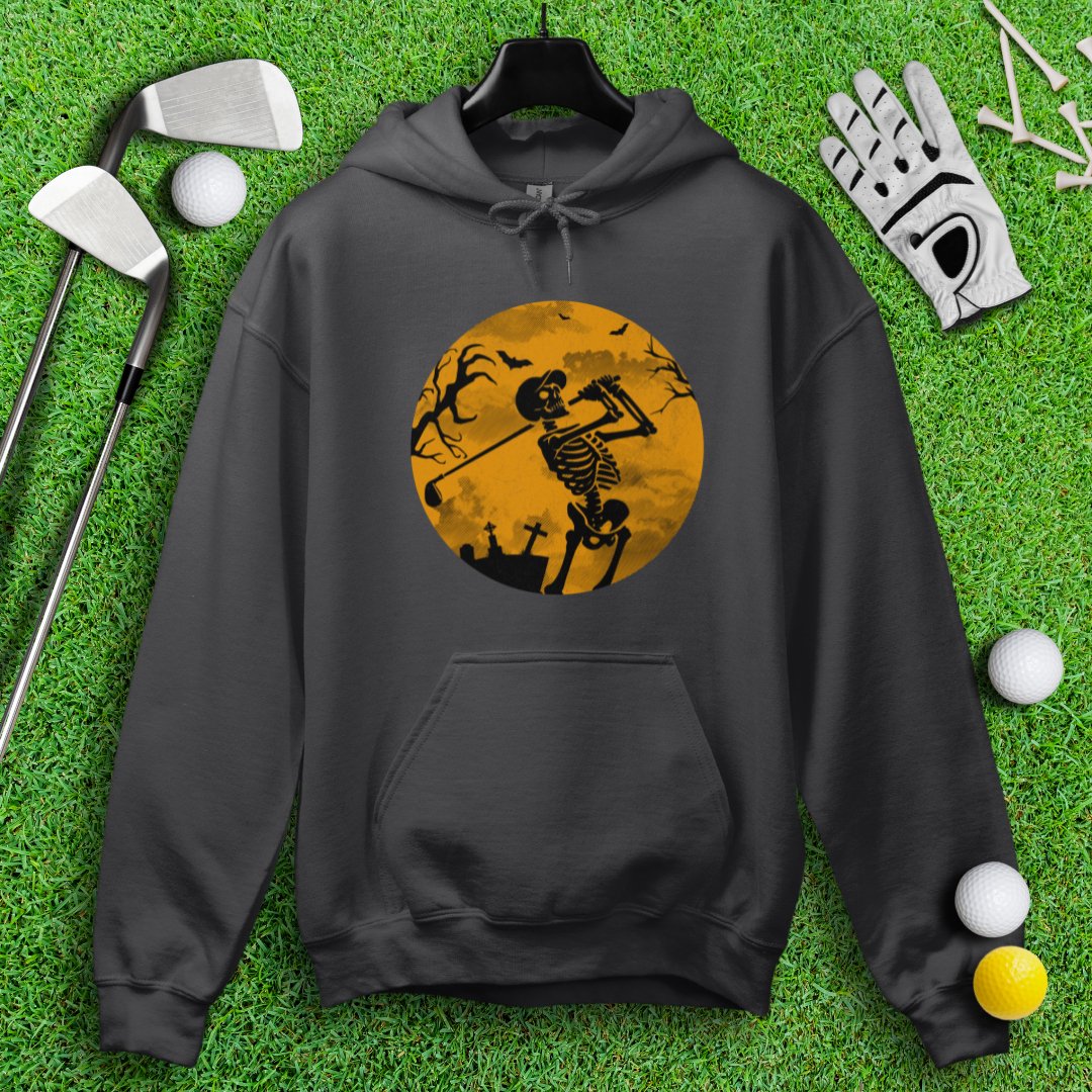 Moonlight Skeleton Golfer Hoodie - TeeHee Golf Gear