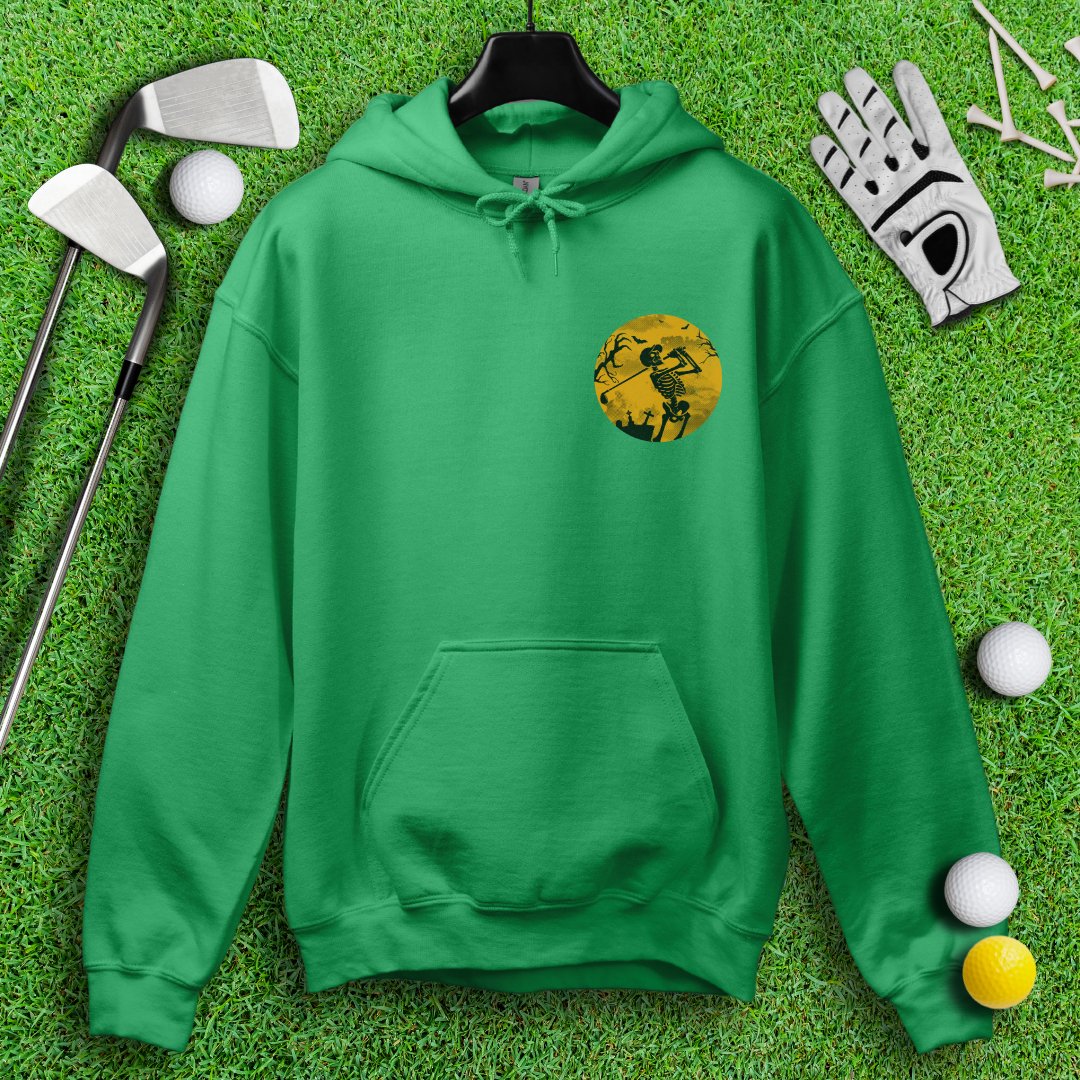 Moonlight Skeleton Golfer Hoodie - TeeHee Golf Gear