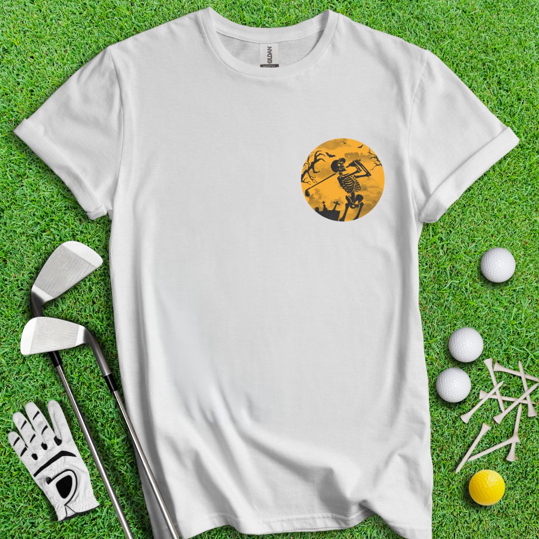 Moonlight Skeleton Golfer T-Shirt - TeeHee Golf Gear