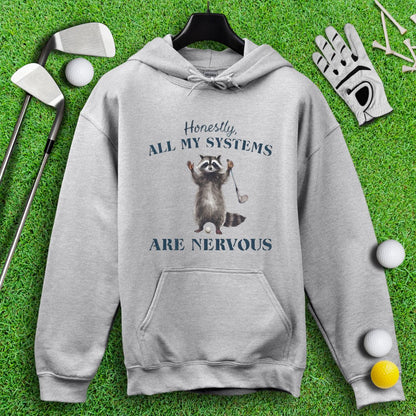 Nervous Raccoon Golf Swing Hoodie - TeeHee Golf Gear