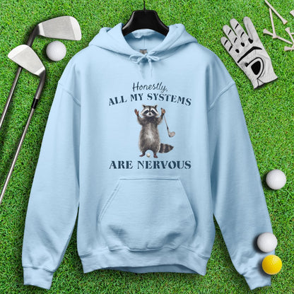 Nervous Raccoon Golf Swing Hoodie - TeeHee Golf Gear