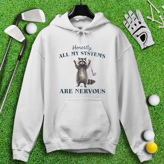 Nervous Raccoon Golf Swing Hoodie - TeeHee Golf Gear