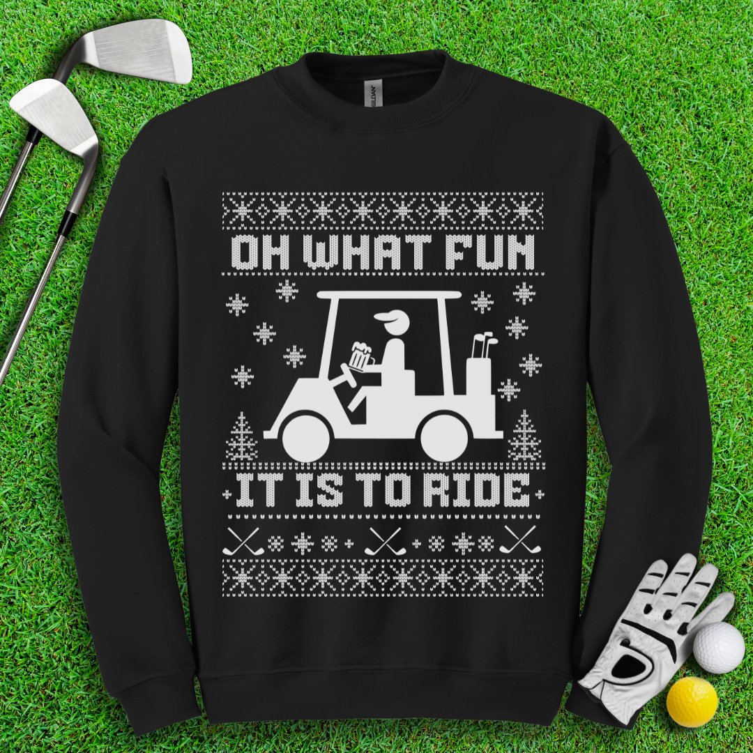 Oh What Fun It Is to Ride Ugly Sweater - TeeHee Golf Gear