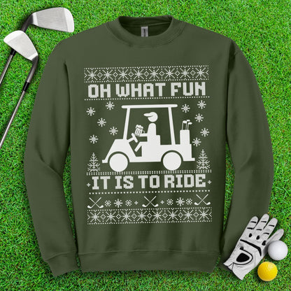 Oh What Fun It Is to Ride Ugly Sweater - TeeHee Golf Gear