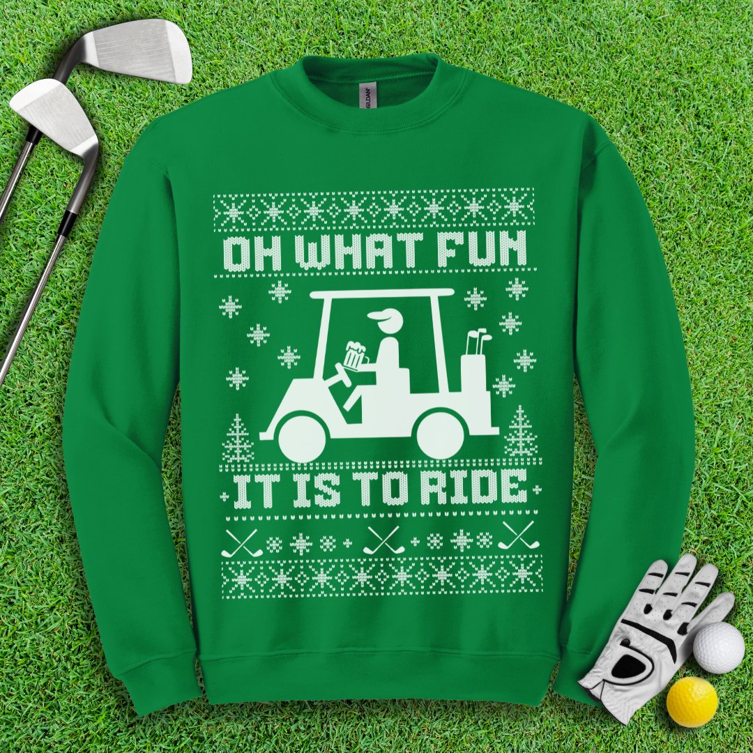 Oh What Fun It Is to Ride Ugly Sweater - TeeHee Golf Gear