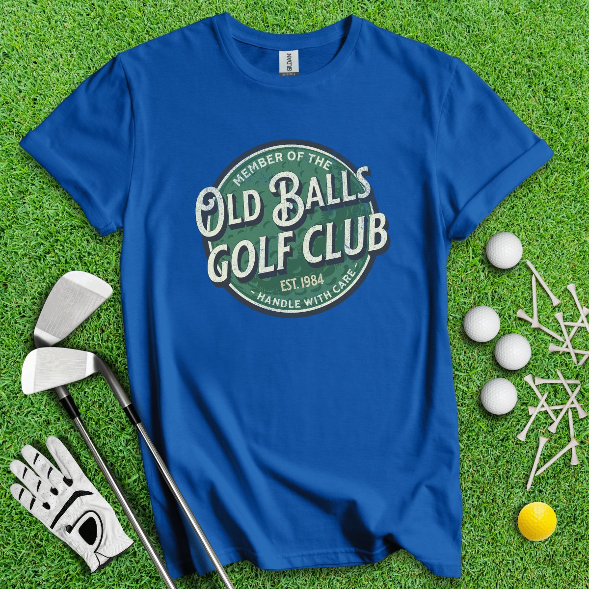 Old Balls Golf Club Custom T - Shirt - TeeHee Golf Gear