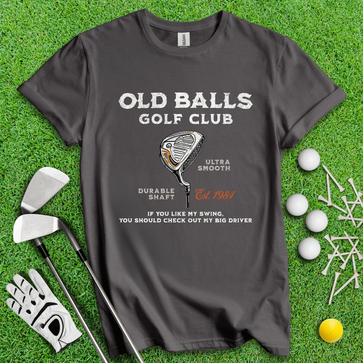 Old Balls Golf Club Custom T - Shirt - TeeHee Golf Gear