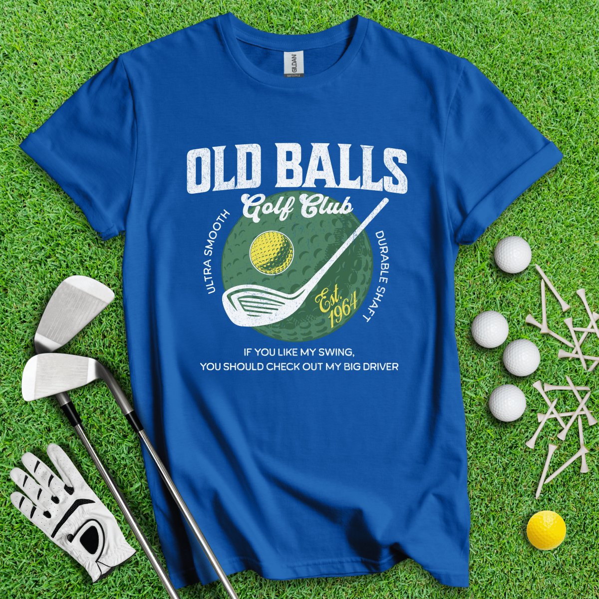 Old Balls Golf Club Custom T - Shirt - TeeHee Golf Gear