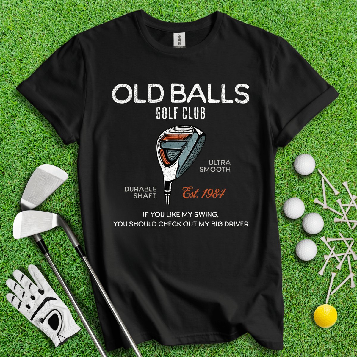 Old Balls Golf Club Custom T - Shirt - TeeHee Golf Gear