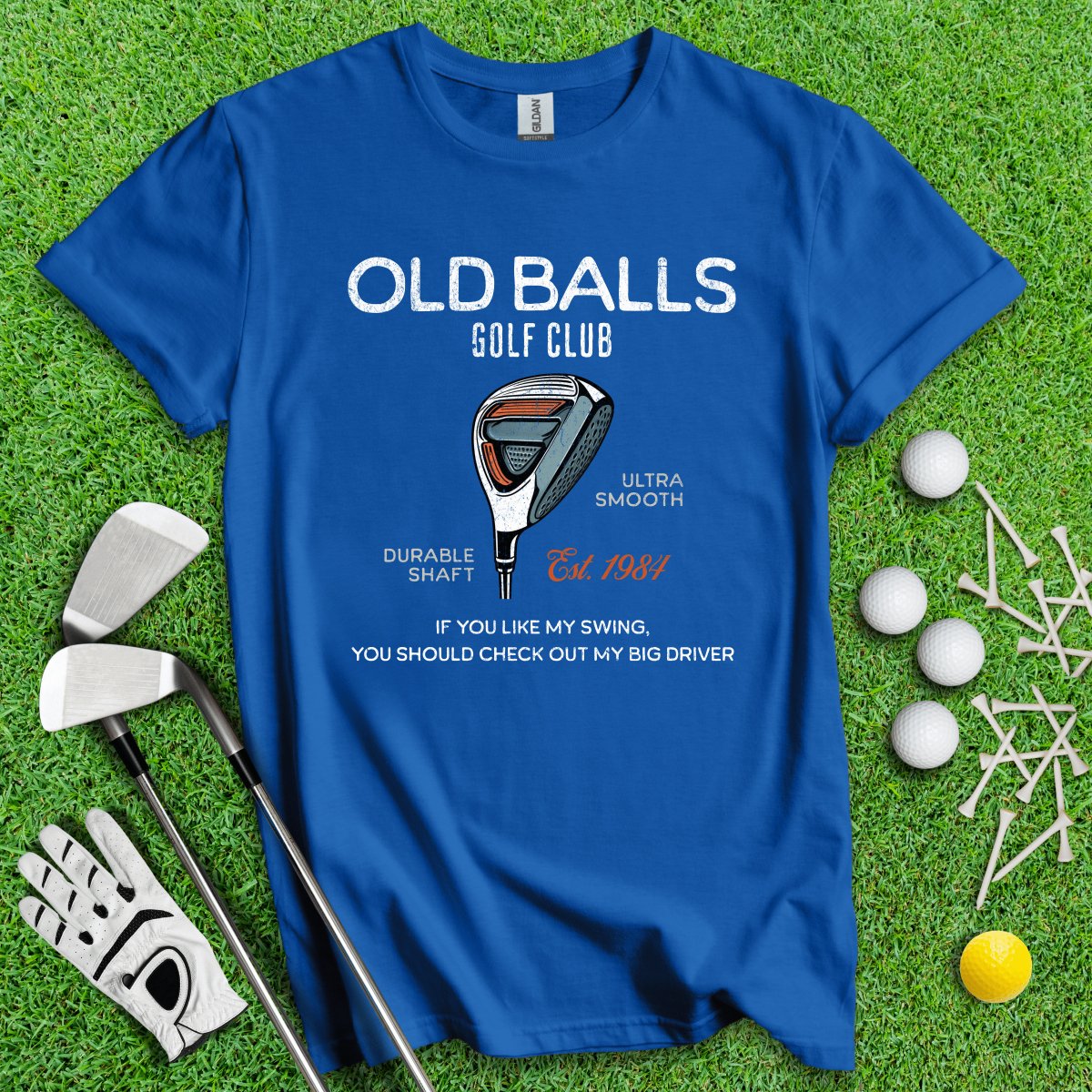 Old Balls Golf Club Custom T - Shirt - TeeHee Golf Gear