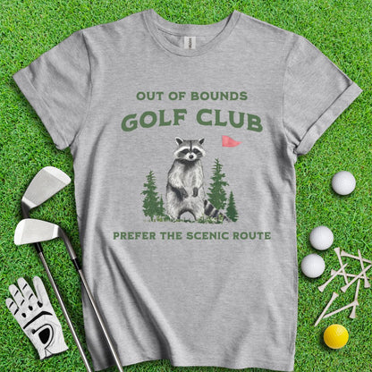 Out Of Bound Golf Club T-shirt - TeeHee Golf Gear