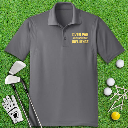 Over Par Under Influence Polo Shirt - TeeHee Golf Gear
