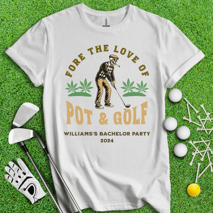 Personalized Bachelor Party Golf T - Shirt - TeeHee Golf Gear