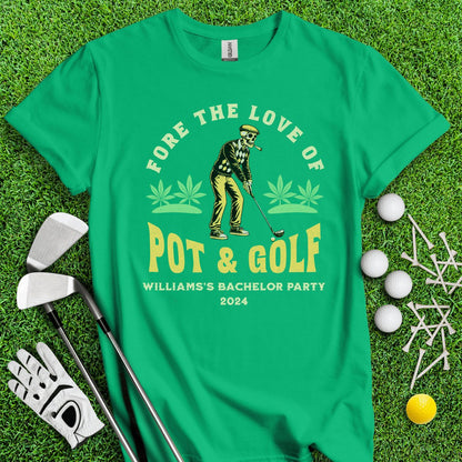 Personalized Bachelor Party Golf T - Shirt - TeeHee Golf Gear