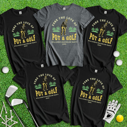 Personalized Bachelor Party Golf T - Shirt - TeeHee Golf Gear