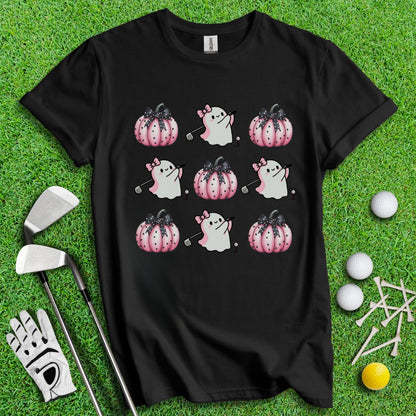 Pink Coquette Golfing Ghost T-Shirt - TeeHee Golf Gear