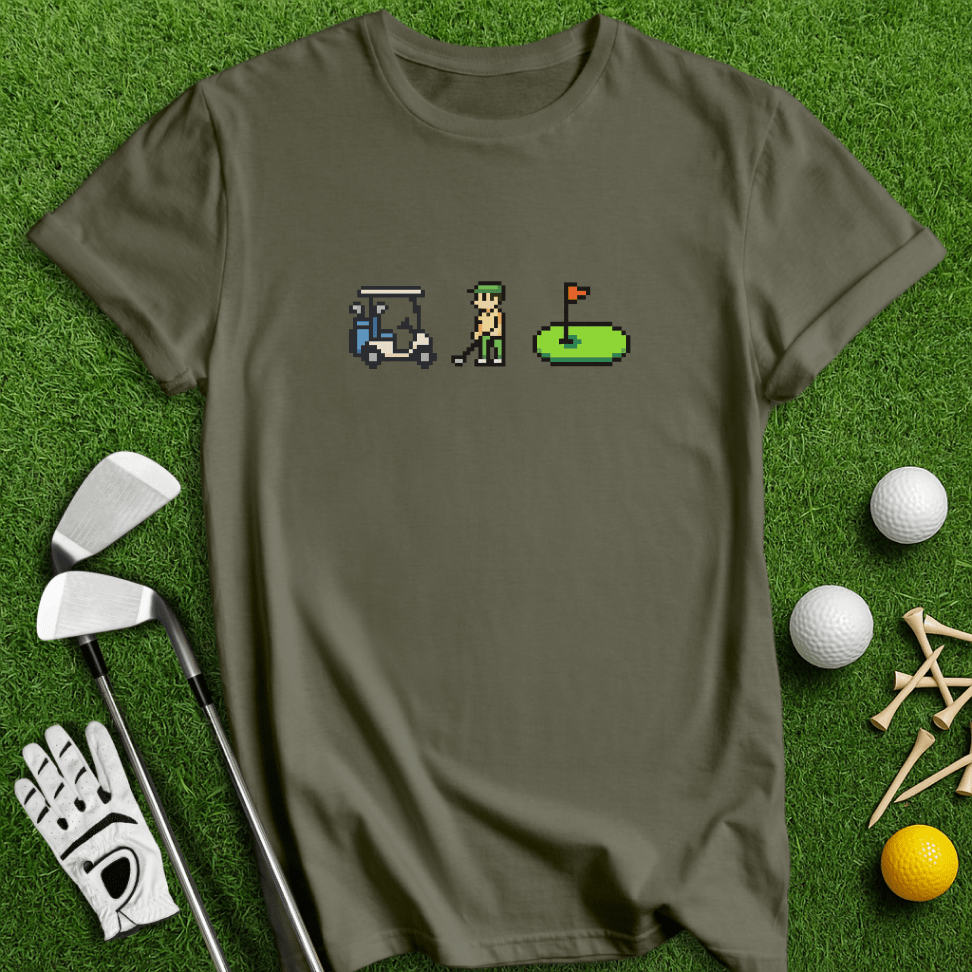 Pixel Golf T-shirt - TeeHee Golf Gear