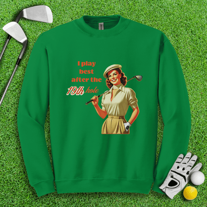 Play Best After 19th Hole Crewneck - TeeHee Golf Gear