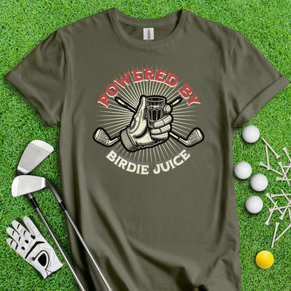Powered By Birdie Juice T - Shirt - TeeHee Golf Gear