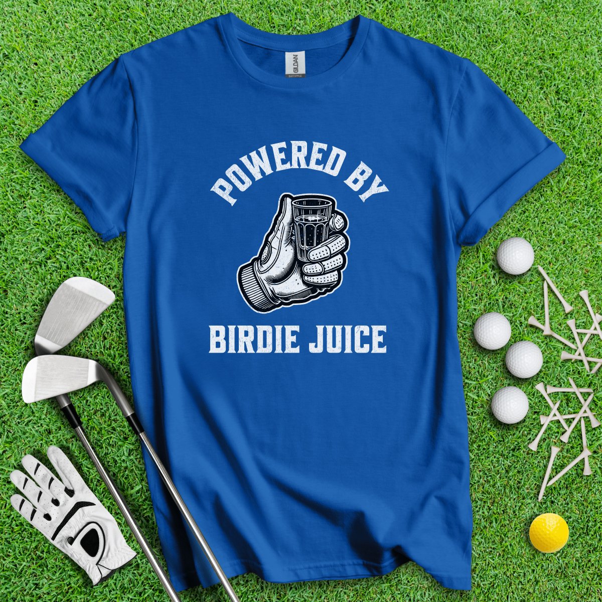 Powered By Birdie Juice T - Shirt - TeeHee Golf Gear