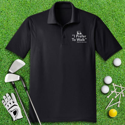 Prefer to Walk Polo Shirt - TeeHee Golf Gear