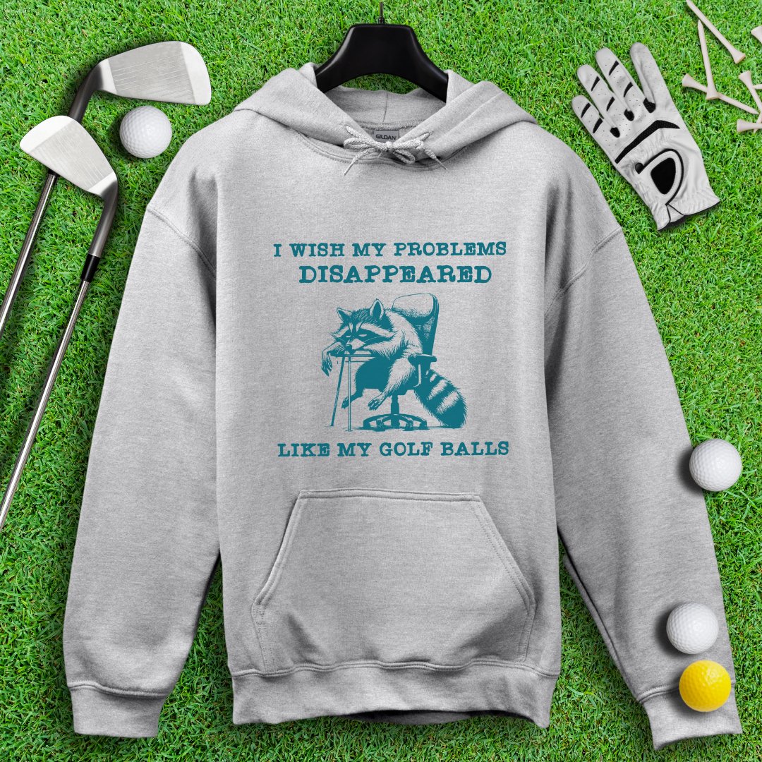 Problems Disappeared Like Golf Balls Hoodie - TeeHee Golf Gear