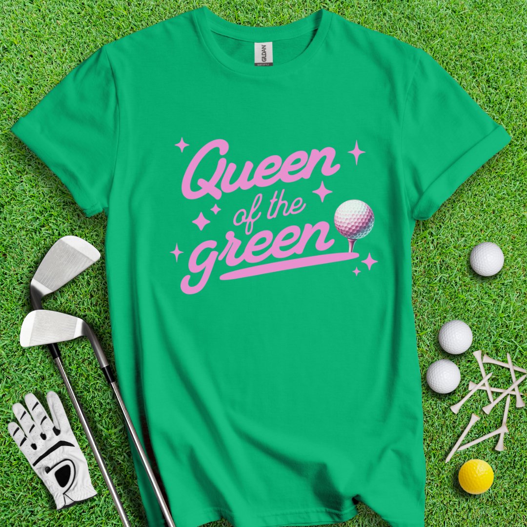 Queen of the Green Golf T-Shirt - TeeHee Golf Gear