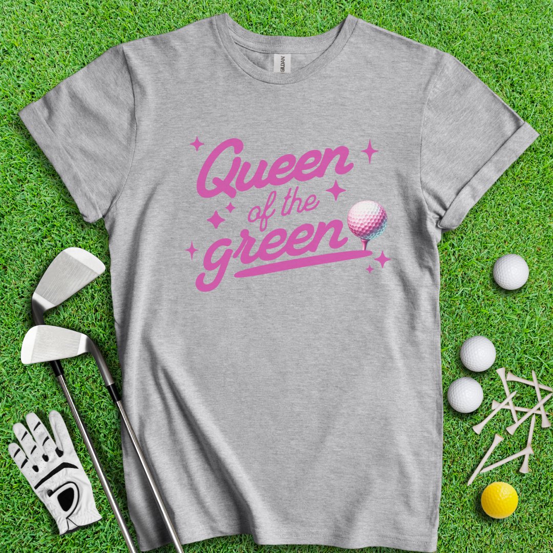 Queen of the Green Golf T-Shirt - TeeHee Golf Gear