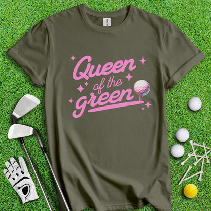 Queen of the Green Golf T-Shirt - TeeHee Golf Gear