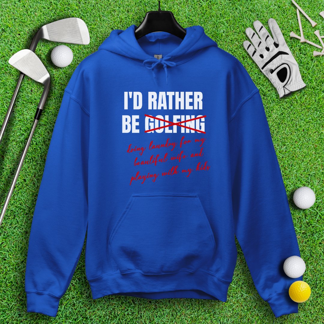 Rather Be Golfing I Mean Laundry Hoodie - TeeHee Golf Gear