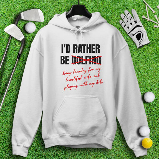 Rather Be Golfing I Mean Laundry Hoodie - TeeHee Golf Gear