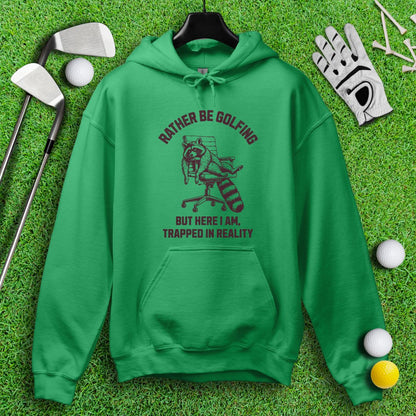 Rather Be Golfing Raccoon Hoodie - TeeHee Golf Gear