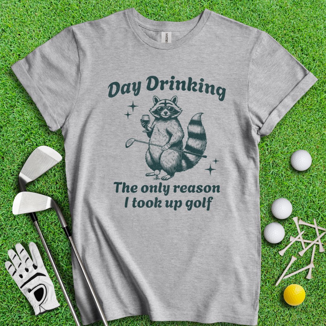 Reason To Golf: Day Drinking T-shirt - TeeHee Golf Gear