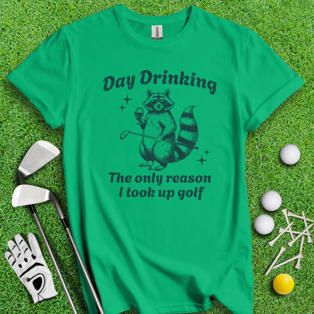 Reason To Golf: Day Drinking T-shirt - TeeHee Golf Gear