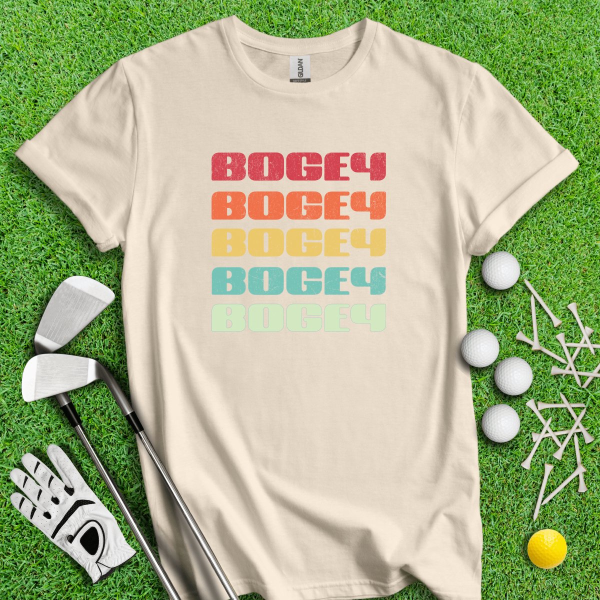 Retro Font Bogey Golf T - Shirt - TeeHee Golf Gear