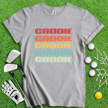 Retro Font Caddie Golf T - Shirt - TeeHee Golf Gear