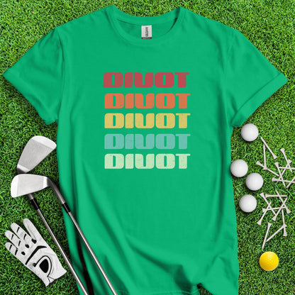 Retro Font Divot Golf T - Shirt - TeeHee Golf Gear