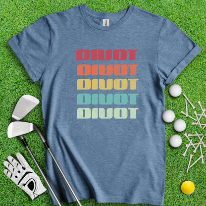 Retro Font Divot Golf T - Shirt - TeeHee Golf Gear