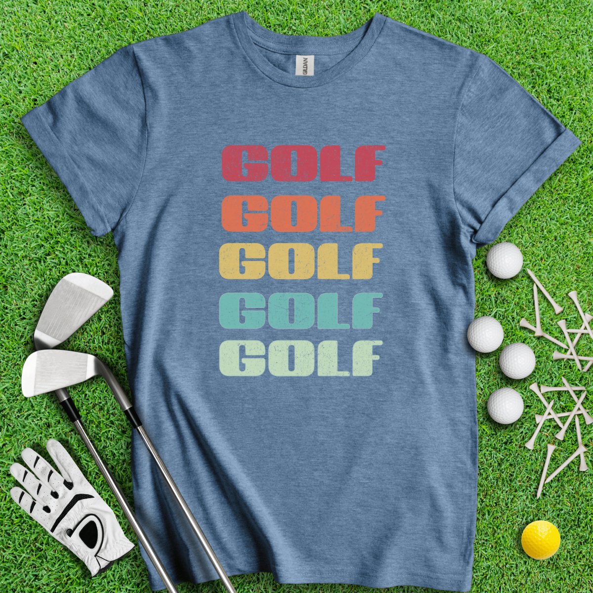 Retro Font Golf T - Shirt - TeeHee Golf Gear