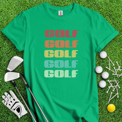 Retro Font Golf T - Shirt - TeeHee Golf Gear