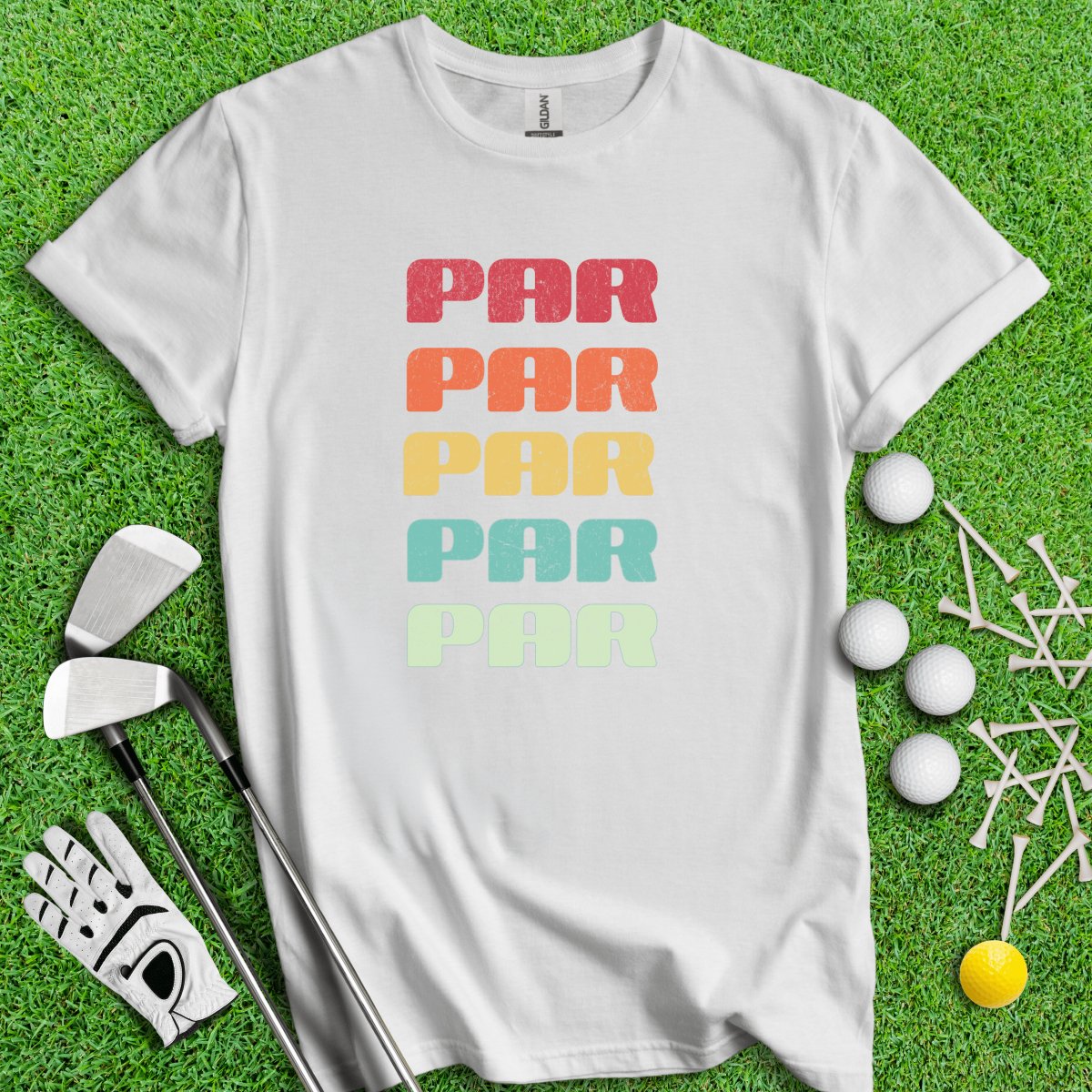 Retro Font Par Golf T - Shirt - TeeHee Golf Gear