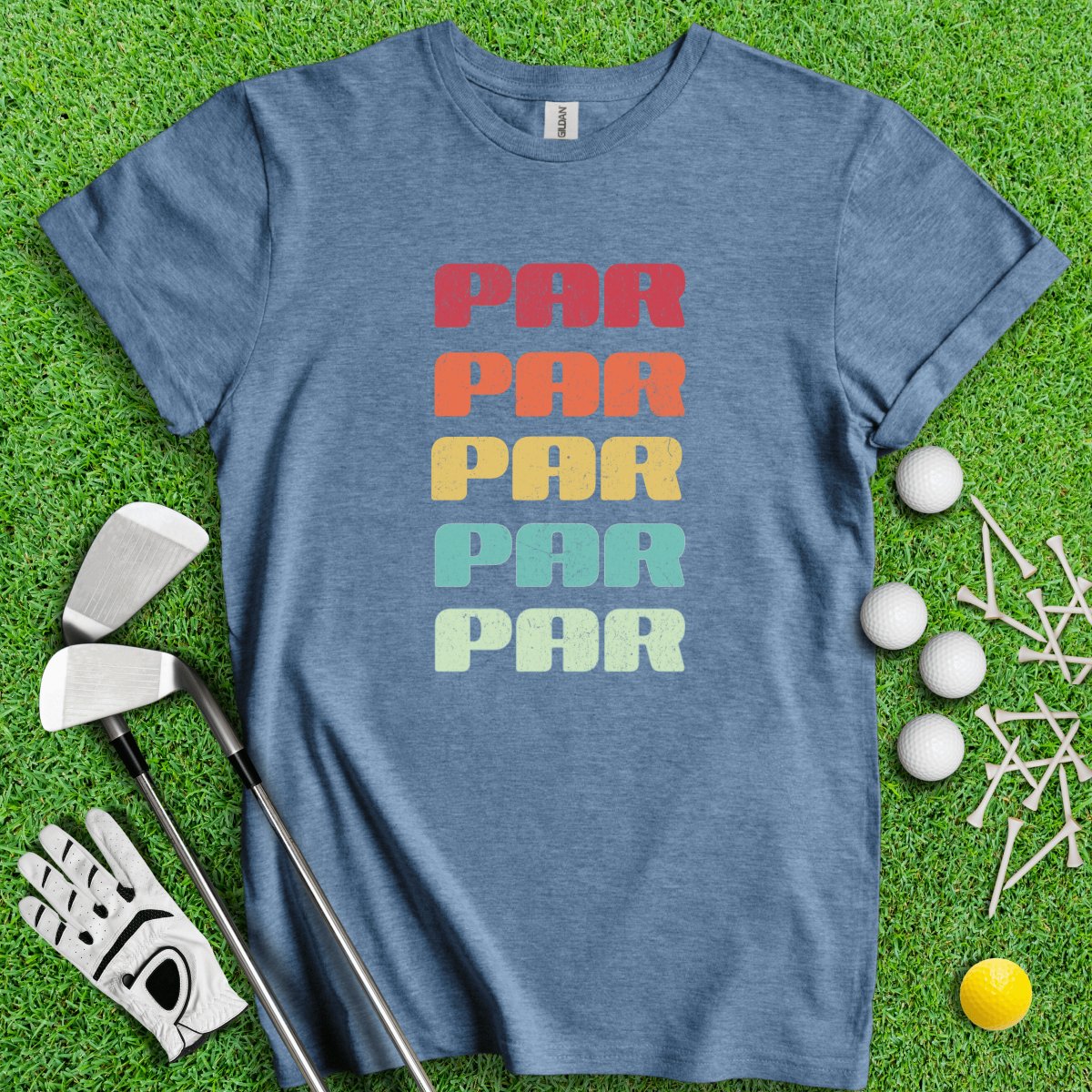 Retro Font Par Golf T - Shirt - TeeHee Golf Gear