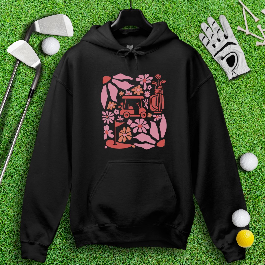 Retro Pink Boho Golf Hoodie - TeeHee Golf Gear