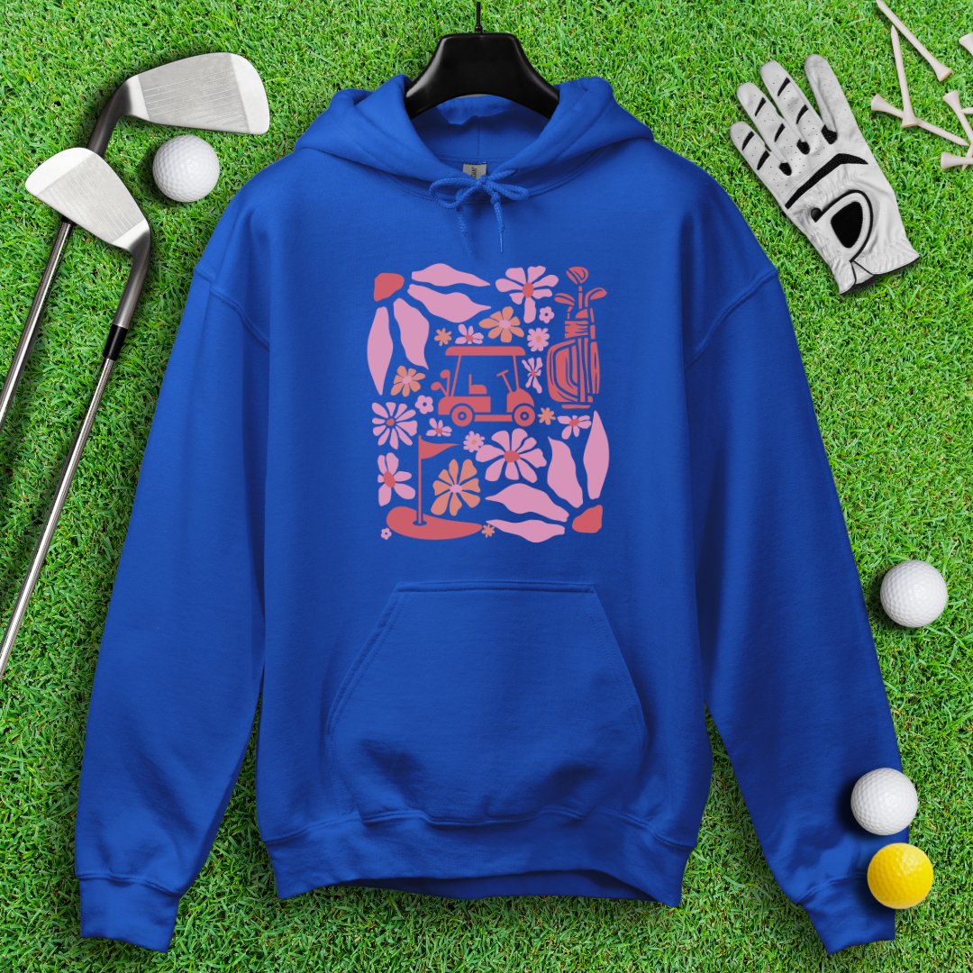 Retro Pink Boho Golf Hoodie - TeeHee Golf Gear