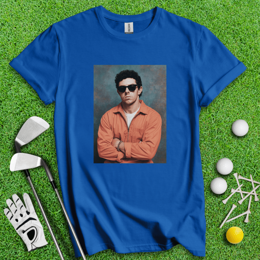 Rory McIlroy Retro Mugshot T-Shirt - TeeHee Golf Gear