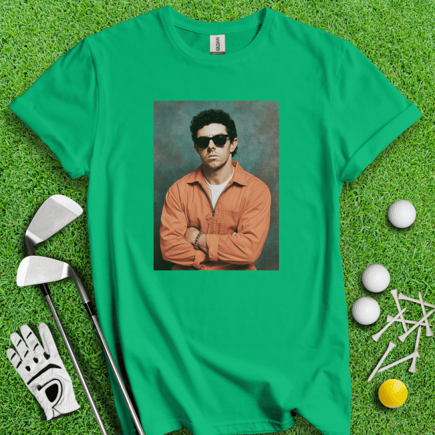 Rory McIlroy Retro Mugshot T-Shirt - TeeHee Golf Gear