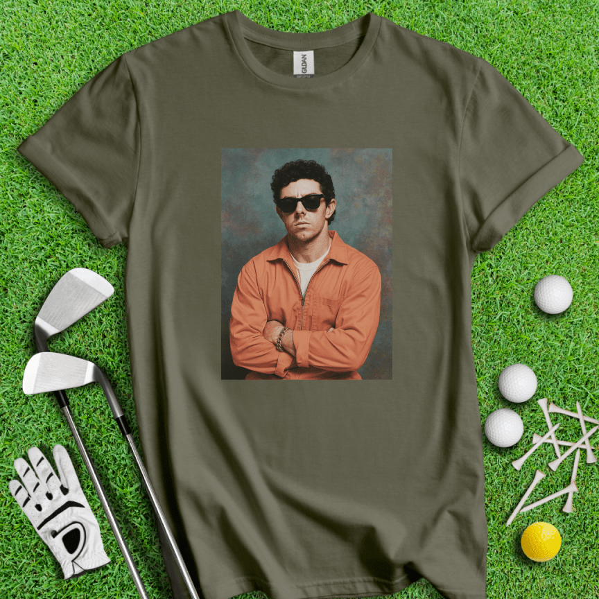 Rory McIlroy Retro Mugshot T-Shirt - TeeHee Golf Gear