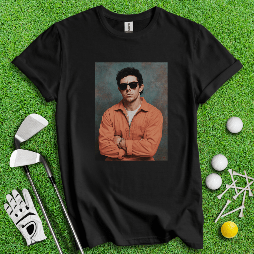 Rory McIlroy Retro Mugshot T-Shirt - TeeHee Golf Gear