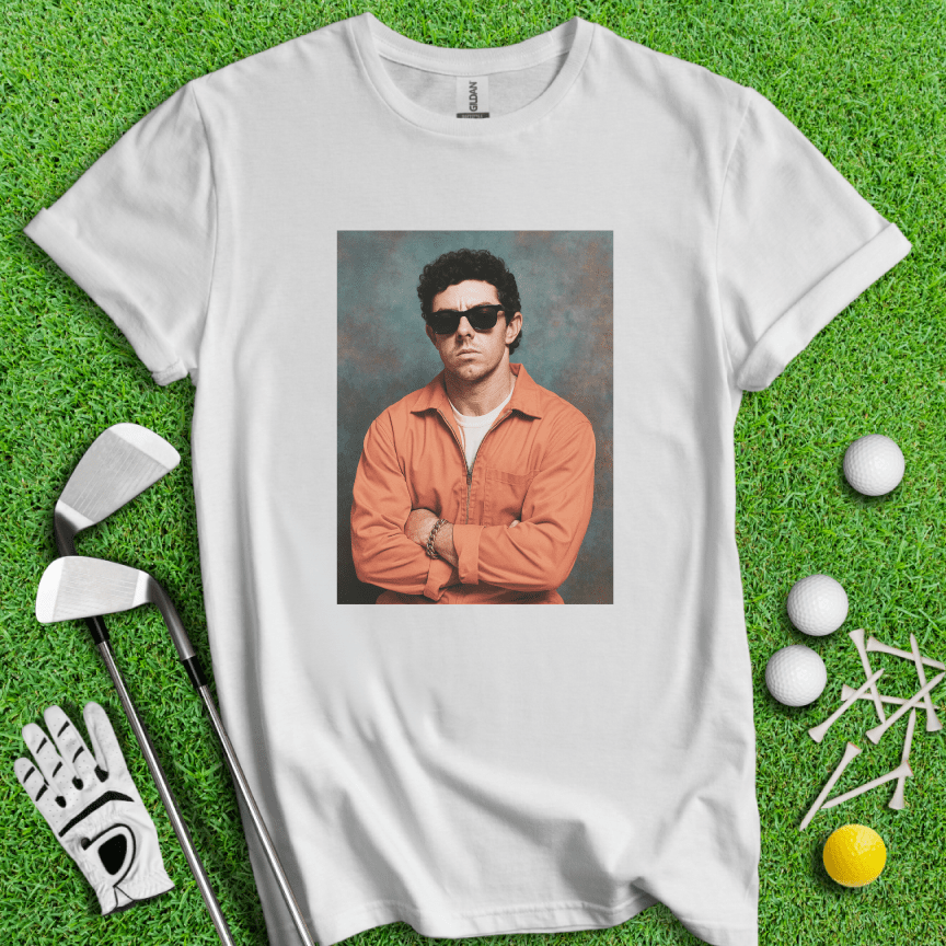 Rory McIlroy Retro Mugshot T-Shirt - TeeHee Golf Gear